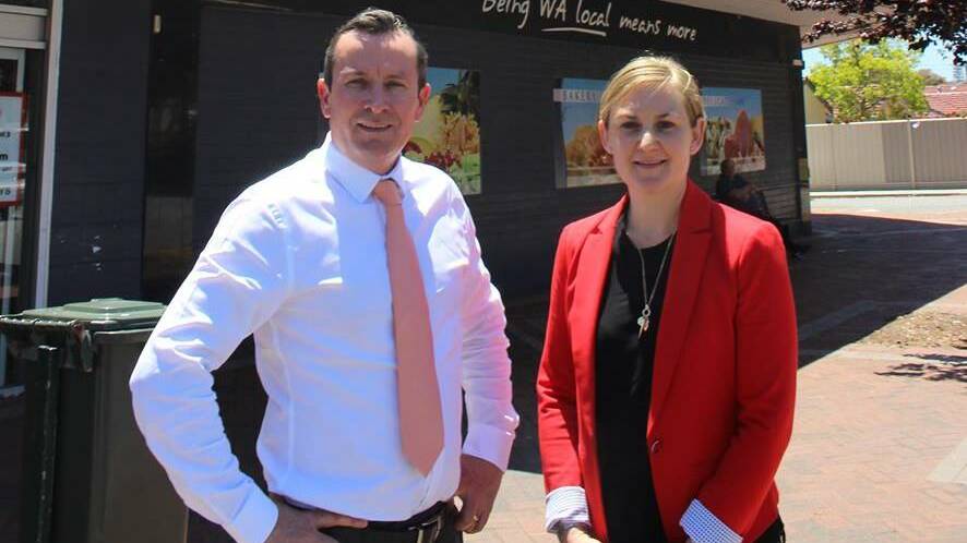 Premier Mark McGowan and Health Minister Amber-Jade Sanderson.