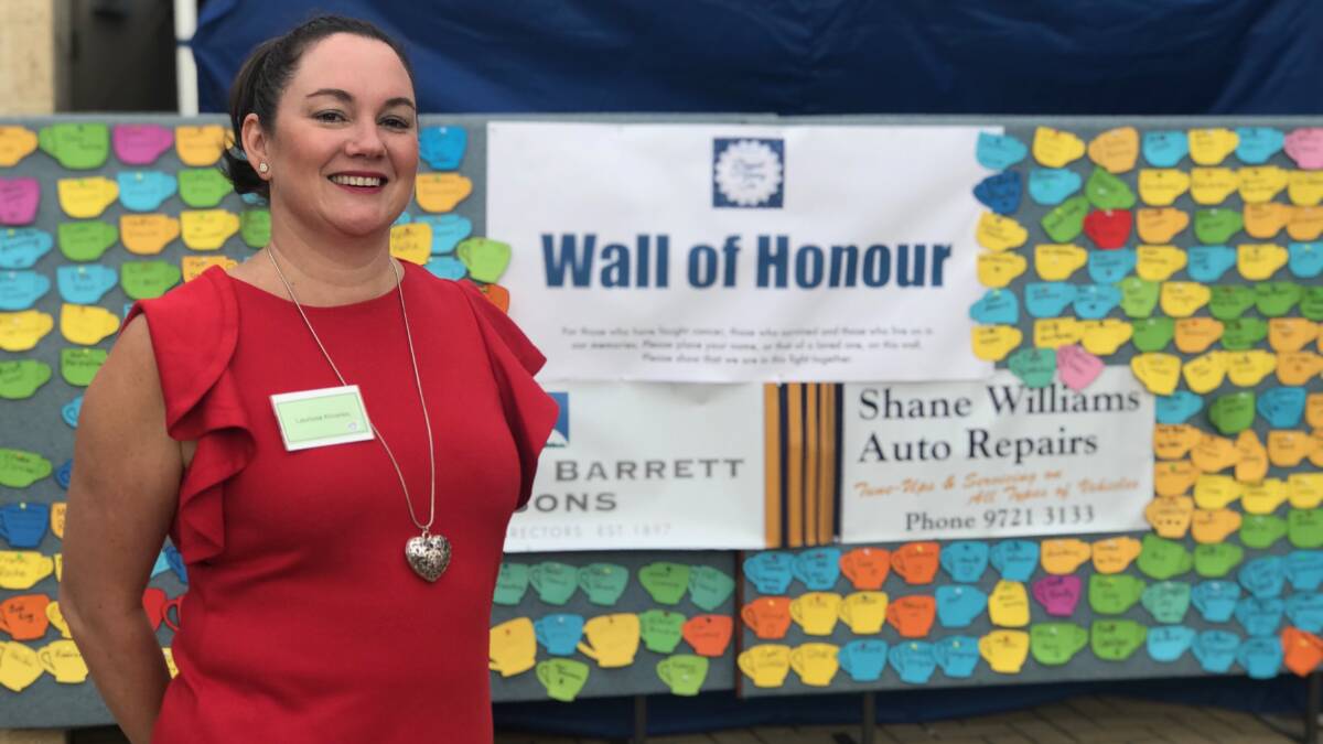 Laurissa Knowles has been organising the Wall of Honour for William Barrett and Sons Greatest Morning Tea for the past 15 years. 