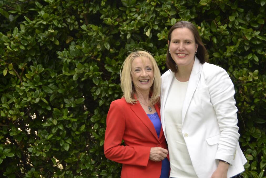 A visit to Bunbury: Forrest MP Nola Marino with Federal Minister for Women Kelly O'Dwyer. Photo: Emily Sharp. 