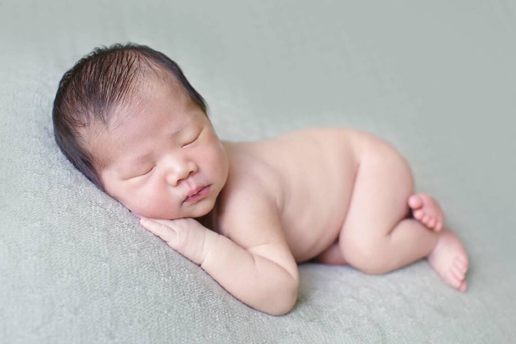 Noah Yau Wong was born on March 27, 2019 at 8.47am. Image by Little Goose Photography. 