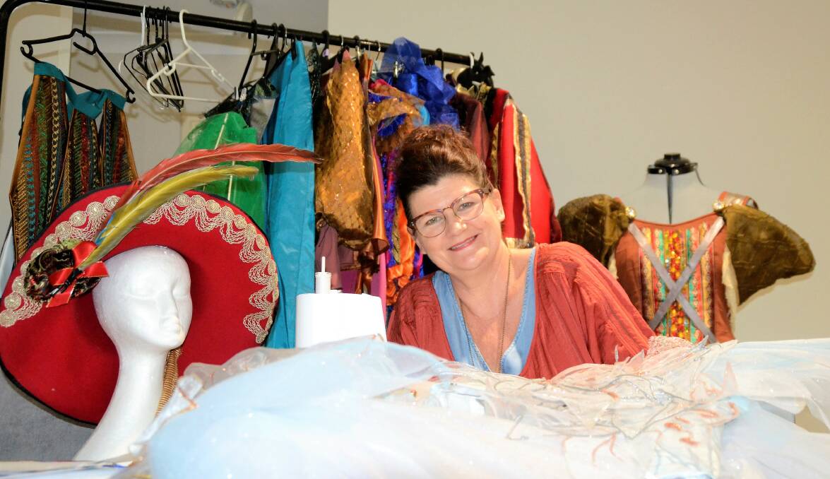 Making characters come to life: Deb Prentice surrounded by a fraction of the costumes she has made in the last couple of years. Photo: Emily Sharp. 