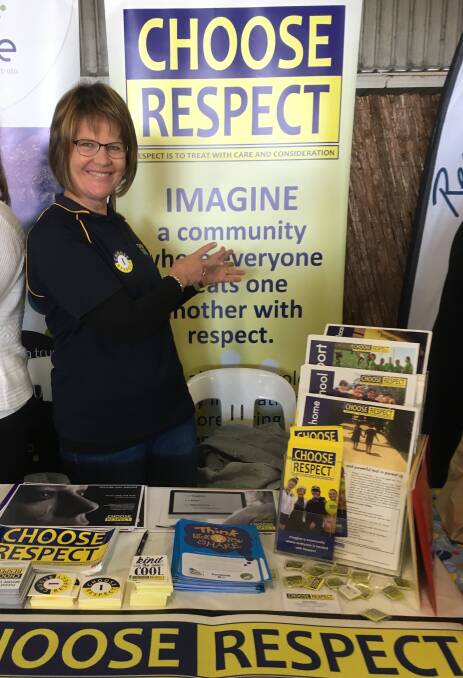 Coordinator Leanne Maher shares the Choose Respect message. 