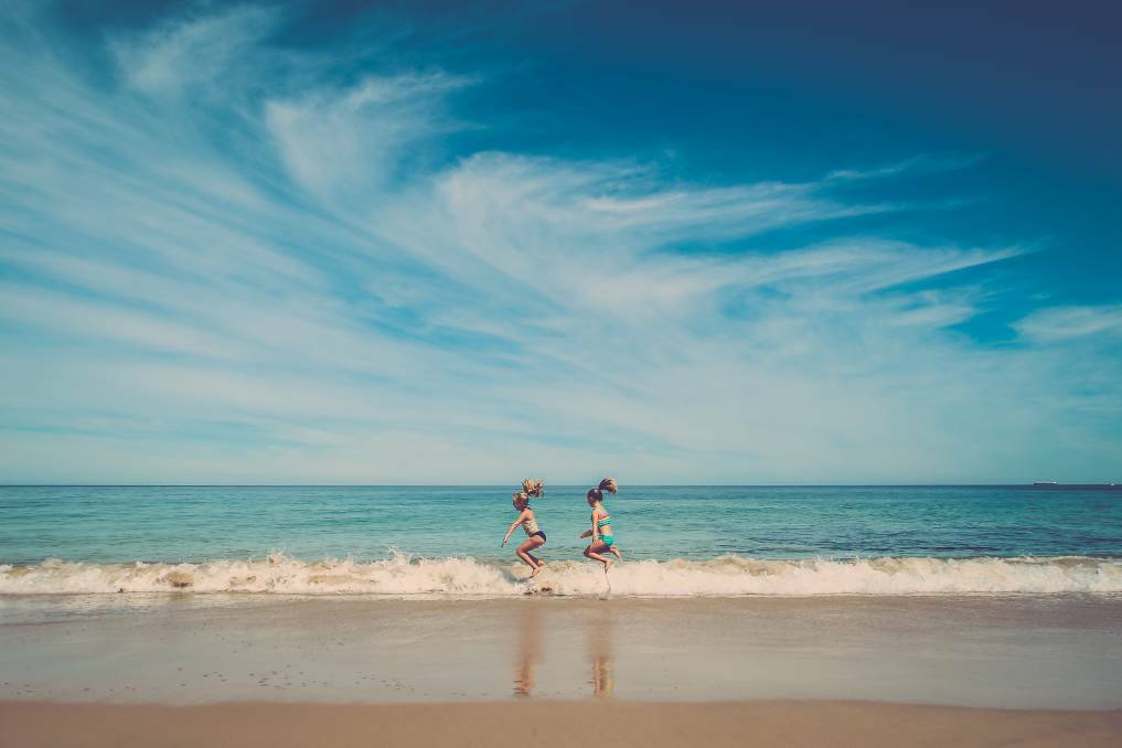 Bunbury resident Tammy Watson's photo of her girls at the Back Beach. Her photo was one of 26 photographs that won a spot in the 2017 This South West Life calendar. 