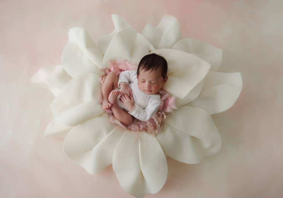 Kassandra Eunna Quiao was born on May 1, 2019, to the delight of parents Kristine and Jun. Image by Maternal Moments Photography.