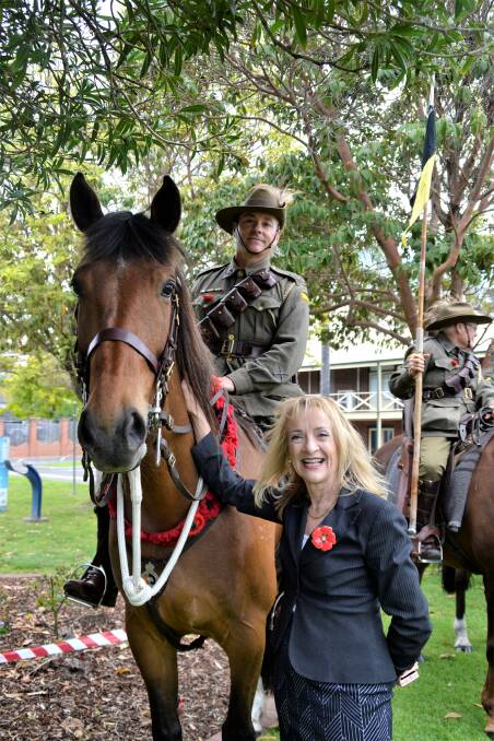 Forrest MP Nola Marino with Daniel McDonald on Remembrance Day earlier this year. 
