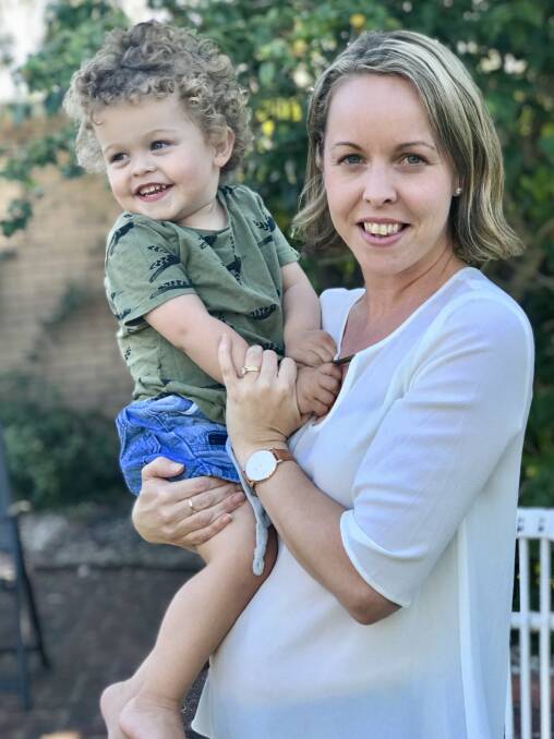 Taryn Barrett with her son Connor. Image supplied.