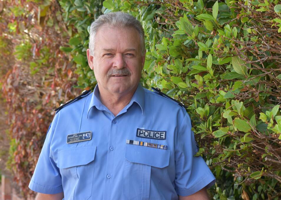 Drive safe: South West Superintendent Mick Sutherland urges all to remain safe and drive carefully this long weekend. Picture: Emily Sharp.