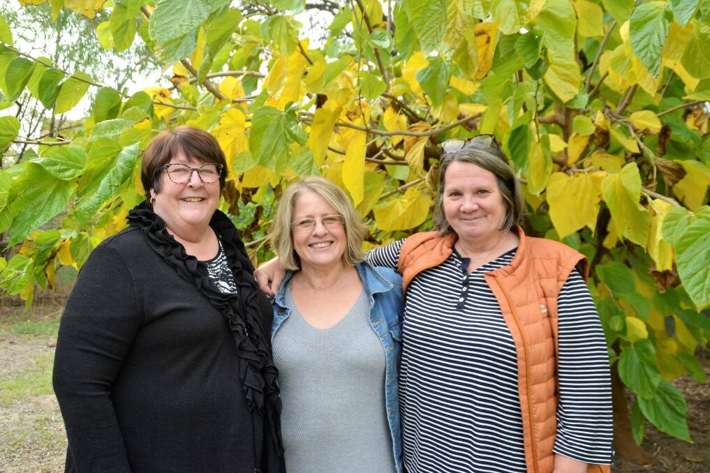 Supporting community: Clients Susan Unwin, Mandy Roney and Kate Heaslip are encouraging the community to donate to the campaign. Photo: Emily Sharp. 