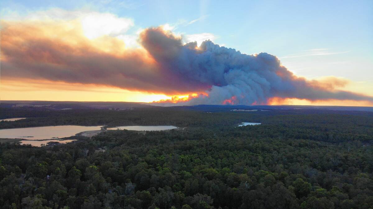 James Lawson (@peached_as) stopped by the office this morning with this this drone image of the Balingup fire. The image was taken last night from the Greenbushes campsite.

He is travelling around Australia with his family, and were forced to clear out of the campsite this morning due to the bushfire threat.   