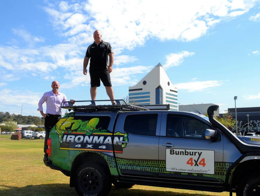 For adventures: Event manager Alan Rogers and Bunbury 4x4 owner Lindsay Allan are excited for this year's expo. Photo: Emily Sharp. 