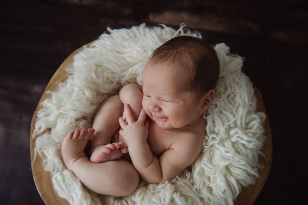 Taylor Armstrong Lammie arrived on September 22, 2018 at 1.28pm, welcomed by parents Wes Lammie and Sarah Kenny. He joins siblings Taj, 6, Lyla, 3 and Casey, 1. Image by Maternal Moments Photography. 