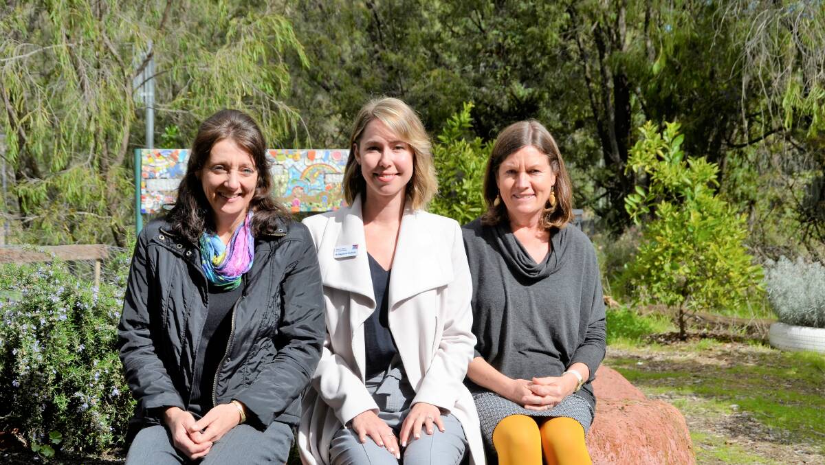 Food security for the region: Edith Cowan University researchers Deb Brealey, Stephanie Godrich and Jenny Payet. Photo: Emily Sharp. 