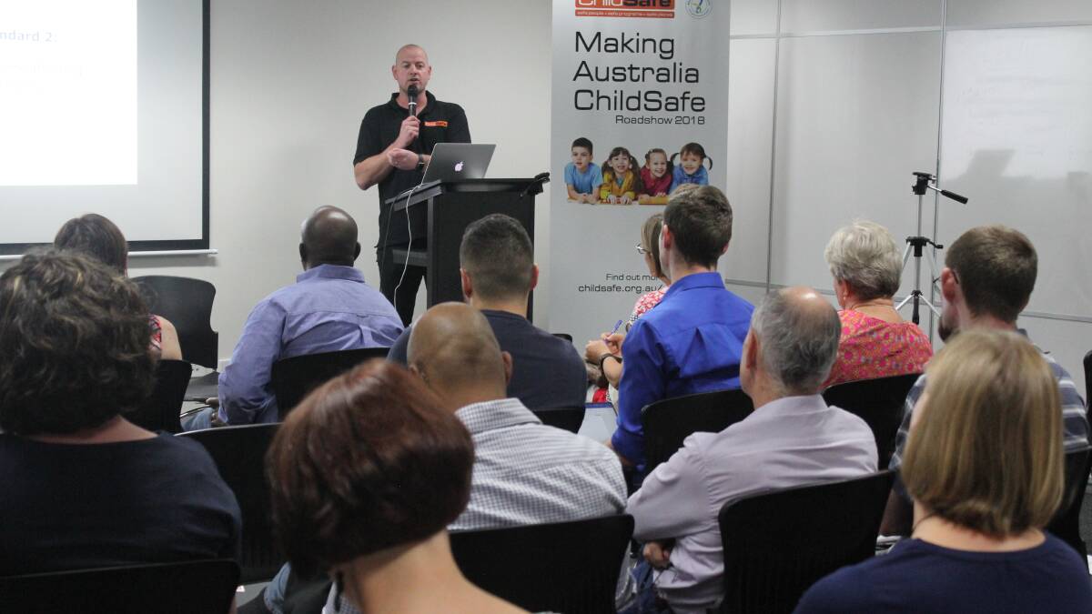 ChildSafe business development leader Neil Milton presenting as part of the nation-wide 2018 roadshow. 