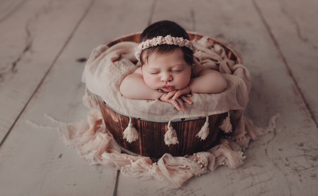 Emily Jayne Pocock arrived on February 26, 2019, at 3.09pm. Image by Light the Love Photography Boutique. 