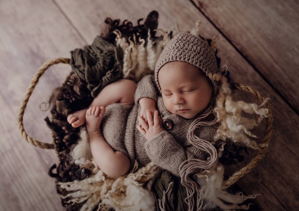 Myles Joseph OBrien was born on January 7, 2019, at 4pm. Image by Light the Love Photography Boutique. 