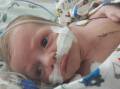 HELP IS NEEDED: Single mum Kirsty says her family needs emergency housing to ensure her severely immunocompromised baby, Oakly, can live a healthy life. Picture: Supplied.