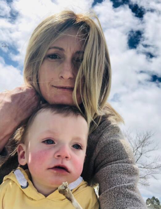 A MUM'S STRUGGLE: Kirsty Biggers with Oakly Bain. Picture: Supplied.