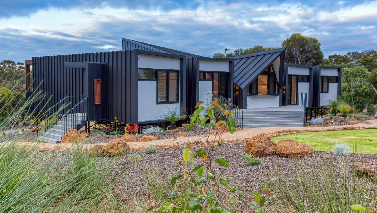 The Eagle Bay Holiday Home in Dunsborough was designed by Gantier Architecture and Design is inspired by the surrounding native bushland. Picture: Supplied