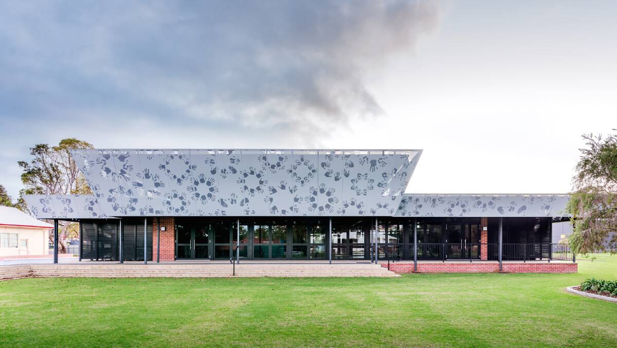 The Stirling Street Arts Centre is topped by a feature perforated metal roof. Picture: Supplied.