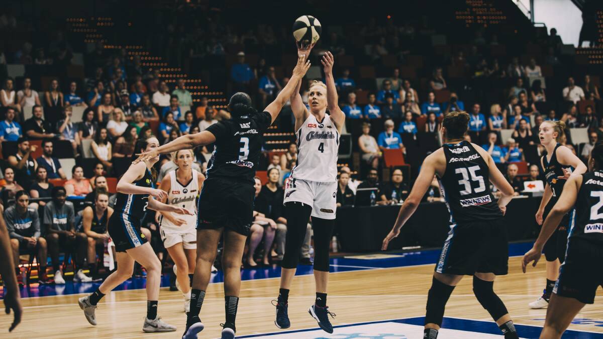 Former Capital Abby Bishop will collide with Canberra once more - this time in a Townsville uniform. Photo: Jamila Toderas