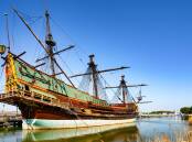 Jess Kidd's novel The Night Ship is set on the Batavia during its voyage from the Netherlands to Western Australia. Pictured is a replica of the 1600s ship. Picture: Shutterstock