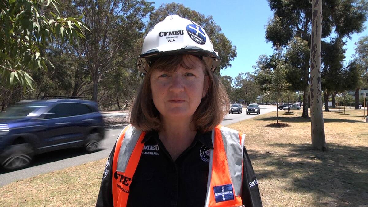 CFMEU traffic control organiser Michelle Sheehy is disgusted by the treatment from Advance Traffic Management with its Bunbury staff. Picture is supplied.