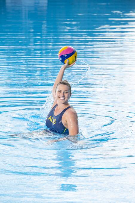 Water polo player Luci Marsh will visit Busselton's Geographe Leisure Centre on August 10. Photo is supplied.