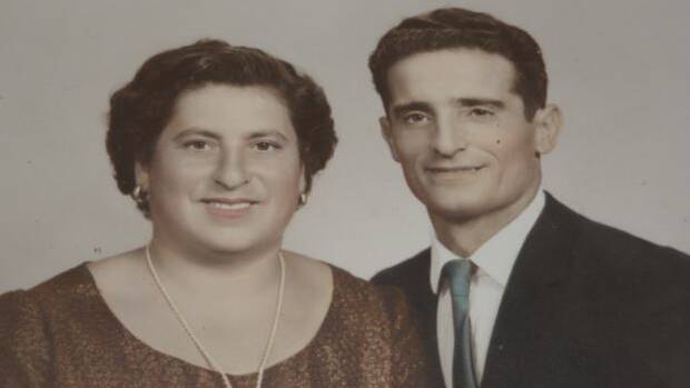 Michelina and Anotnio Castrilli in 1954, not long after they moved to Bunbury from Italy.