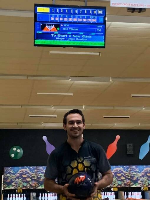 Bunbury bowler Ken Temme celebrated the centre's first accredited perfect score back in March 2020. Photo is supplied.
