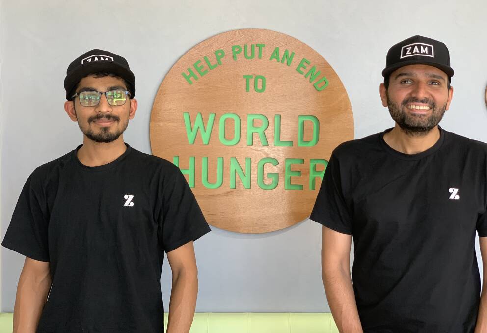 Zambrero store manager Parth Patel and franchisee Vijay Kharsan are excited to open the doors to their new restaurant in late March. Photo is supplied.