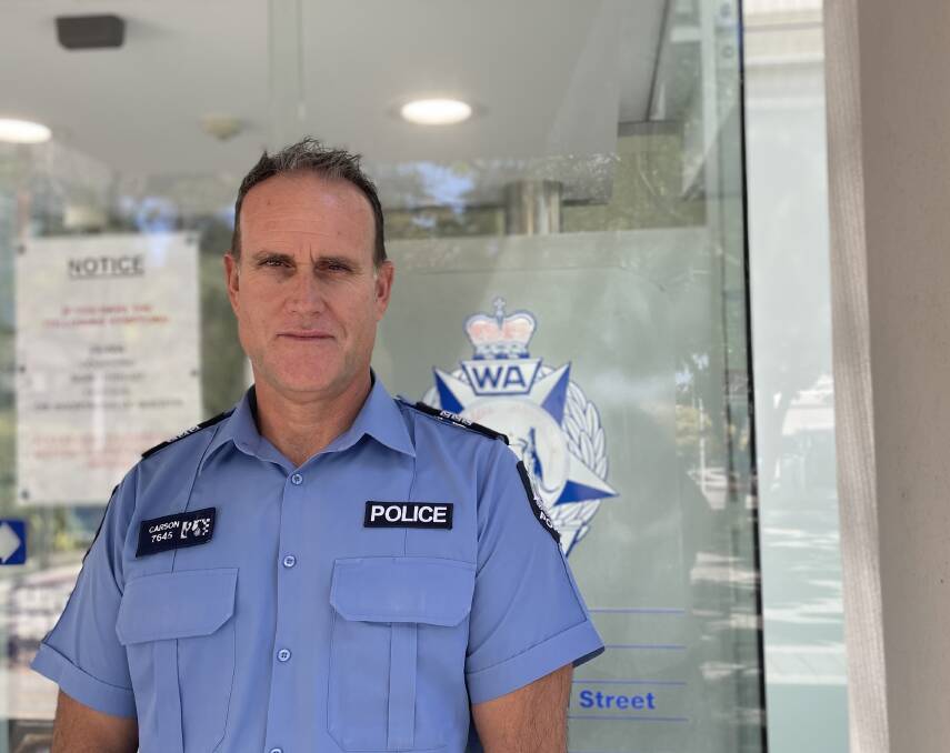 Bunbury Police officer in charge Andy Carson.