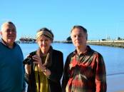 Twitchers: Birdlife Bunbury members Chris Tate, Sue Caleb and Allan Burdette hope to see people at the Fairy Tern conservation talk on July 13. Picture: Jemillah Dawson.