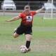 Pass: Busselton City's Sami Ryan sends forward a free kick. Pictured: Sharon Cowley.