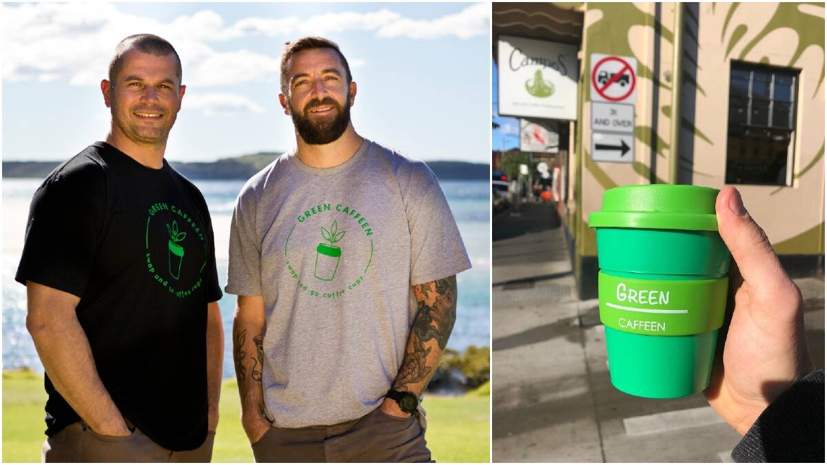 Green Caffeen founders Damien Clarke and Martin Brooks. Picture: Contributed
