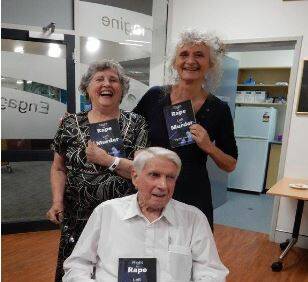 Derek and Carol Pocock with Bunbury author Sigari Luckwell at the launch of Right for Rape Left for Murder, a medical memoir based on their careers.