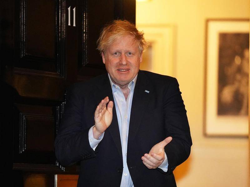 UK PM Boris Johnson had tweeted earlier in the day that he was "in good spirits".