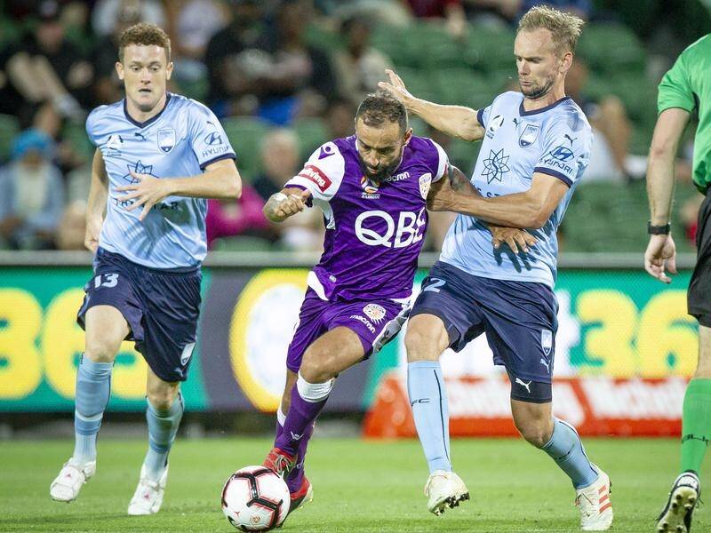 Sydney FC can still chase down A-League leaders Perth Glory, coach Steve Corica says.