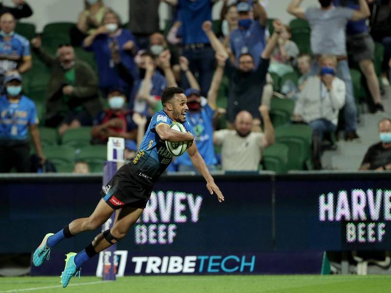 Jordan Olowofela collected a hat-trick as the Western Force secured a Super Rugby finals berth.