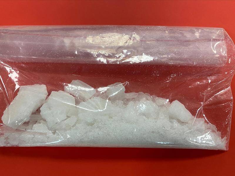 The package containing the drug ice was discovered at a mail sorting centre. (PR HANDOUT IMAGE PHOTO)
