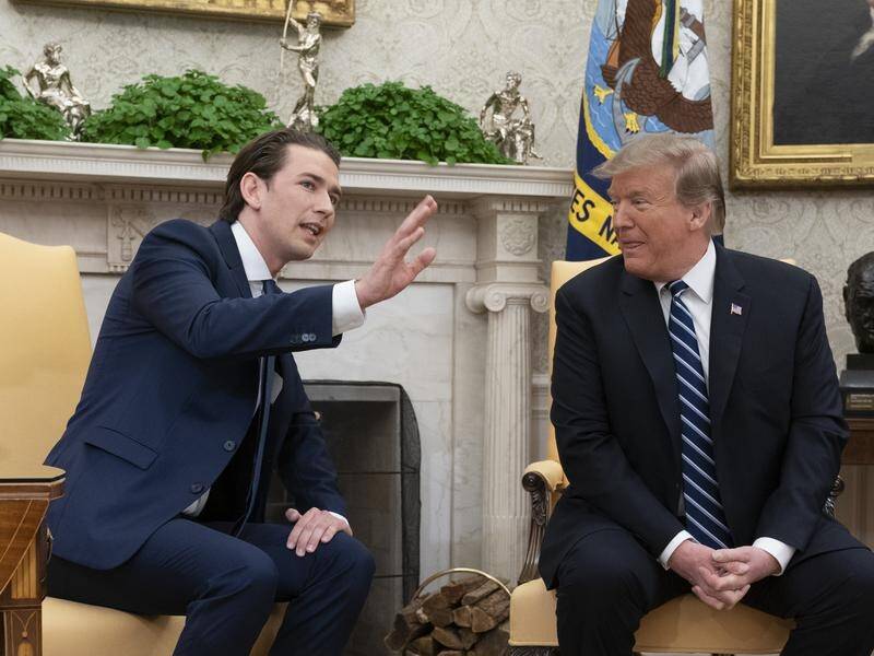 Donald Trump met Austrian Federal Chancellor Sebastian Kurz in Washington on Wednesday.