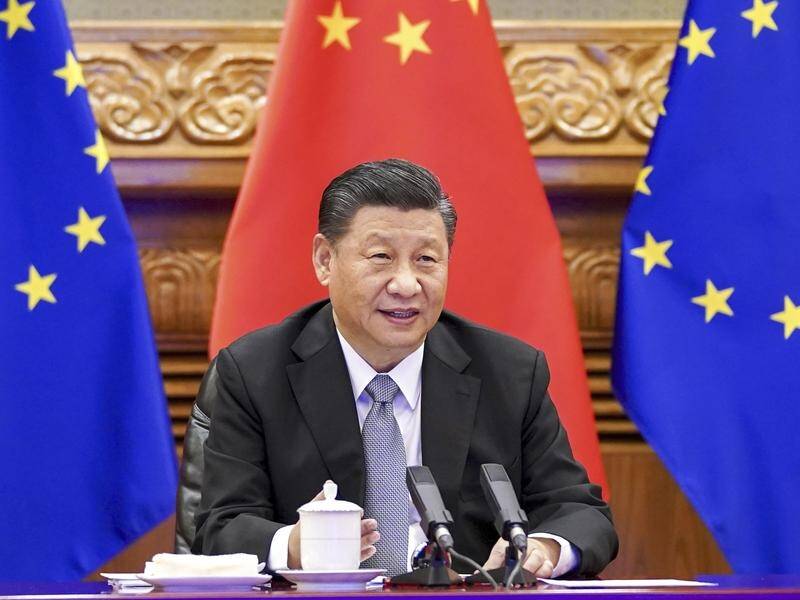 Chinese President Xi Jinping has urged the EU to work with China to provide global stability. (AP PHOTO)