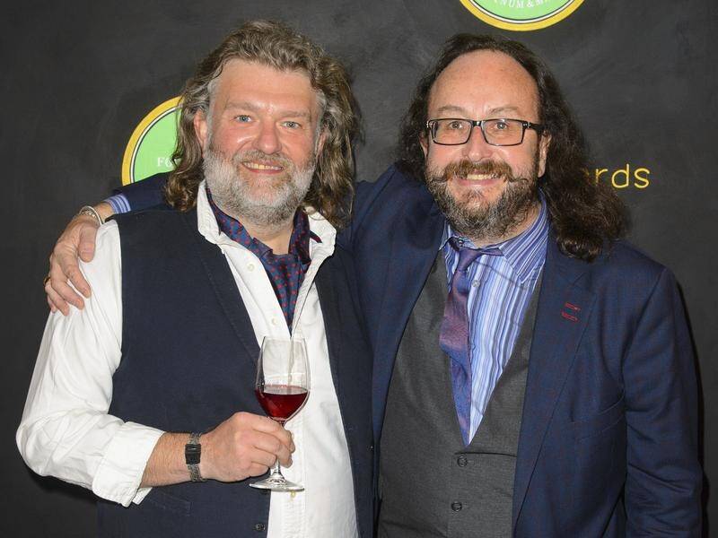 The late Dave Myers (right) presented TV cooking show Hairy Bikers along with Si King (left). (AP PHOTO)