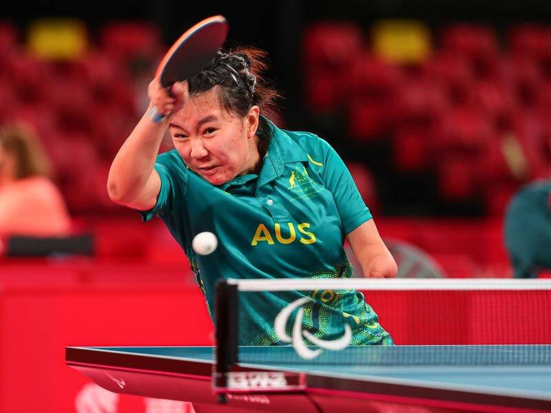 Australia's Yang Qian will play for the Class 10 table tennis gold medal at the Paralympic Games.