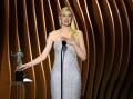 Elizabeth Debicki accepted the award for outstanding performance by a female actor in a drama series (AP PHOTO)