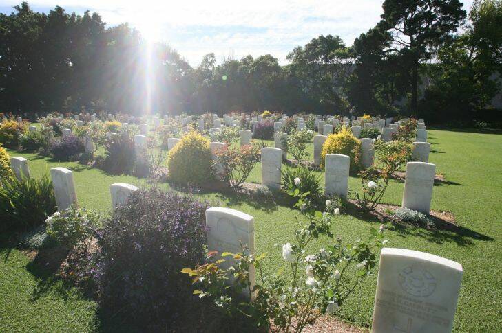 Office of Australian War Graves. Photo shows, War graves iin Sydney War Cemetery at Rookwood Sydney. Photo by Peter Rae pmr Tuesday 1 April 2008. SMH News story by John Huxley.