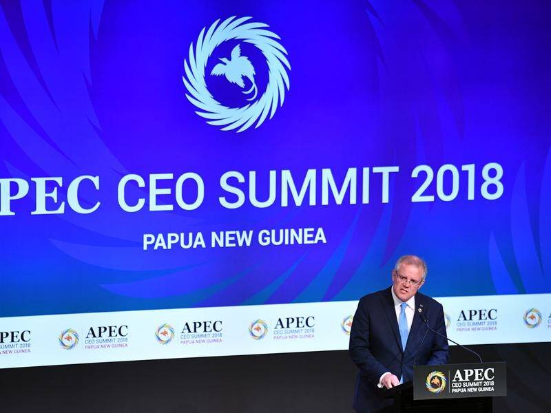 Prime Minister Scott Morrison has warned APEC leaders against burdening small nations with debt.
