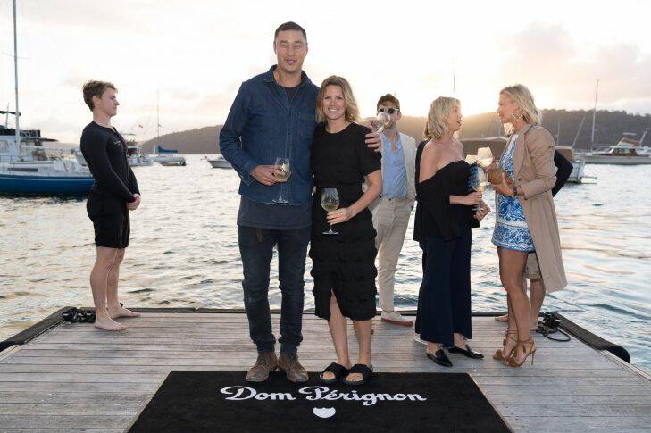 Social Seen: Architect Kelvin Ho and his partner Jacqueline Perrett at the launch of Dom P????rignon Now, a concierge service for Palm Beach residents over summer delivering chilled Dom P????rignon by land and sea around the clock. The socialite-filled launch party was held at Gaelforce, Palm Beach on Friday, 27th October 2017.
