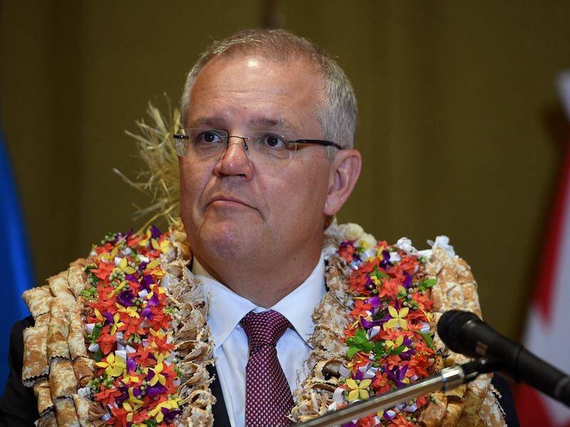 Mr Morrison said Australia's emissions targets were discussed with Fiji PM Frank Bainimarama.