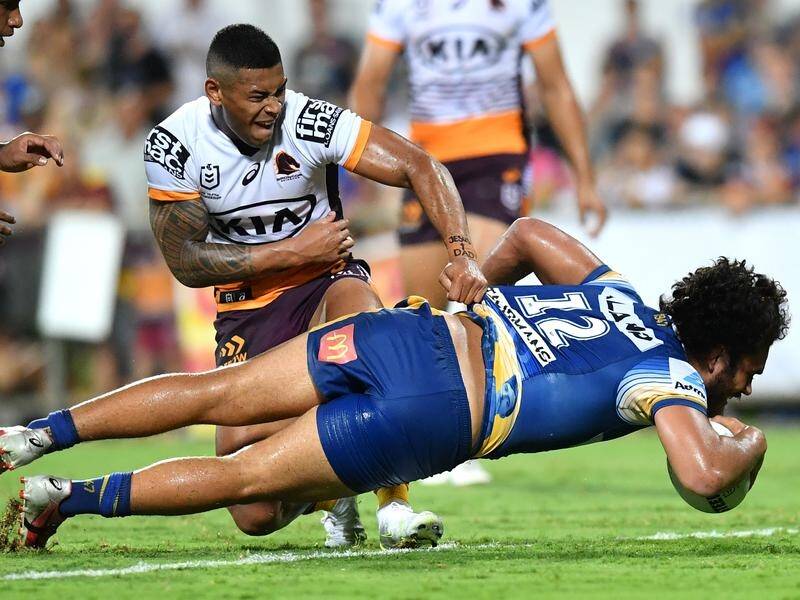 Isaiah Papali'i continued a run of try-scoring form in Parramatta's 46-6 NRL win over Brisbane.