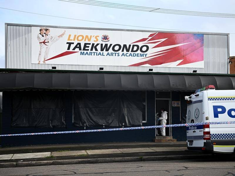 A taekwondo instructor accused of murdering a boy and his parents remains in hospital. (Dan Himbrechts/AAP PHOTOS)